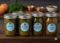 Homemade Relish -  Artisan Dill, Hot Pepper, Sweet/Spicy, and Squash Relish | Gourmet Toppings, 4-Pack (or Individual jars)