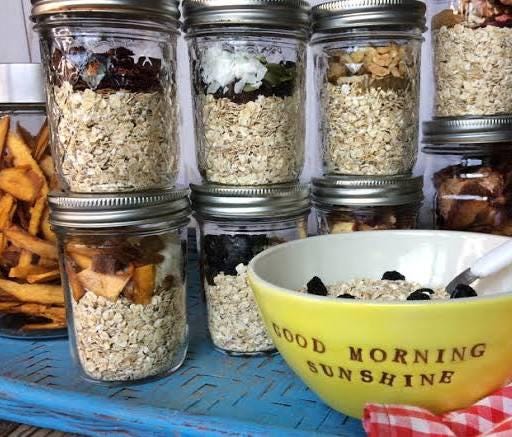 Customizable Instant Oatmeal | Eco-Friendly Glass Jar Breakfast