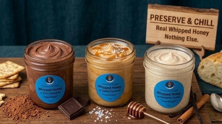Artisan Whipped Honey Spreads | Creamed Honey, Spiced & Fruit Infused (6 oz)