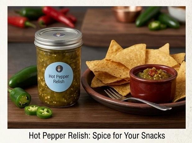 Homemade Relish -  Artisan Dill, Hot Pepper, Sweet/Spicy, and Squash Relish | Gourmet Toppings, 4-Pack (or Individual jars)